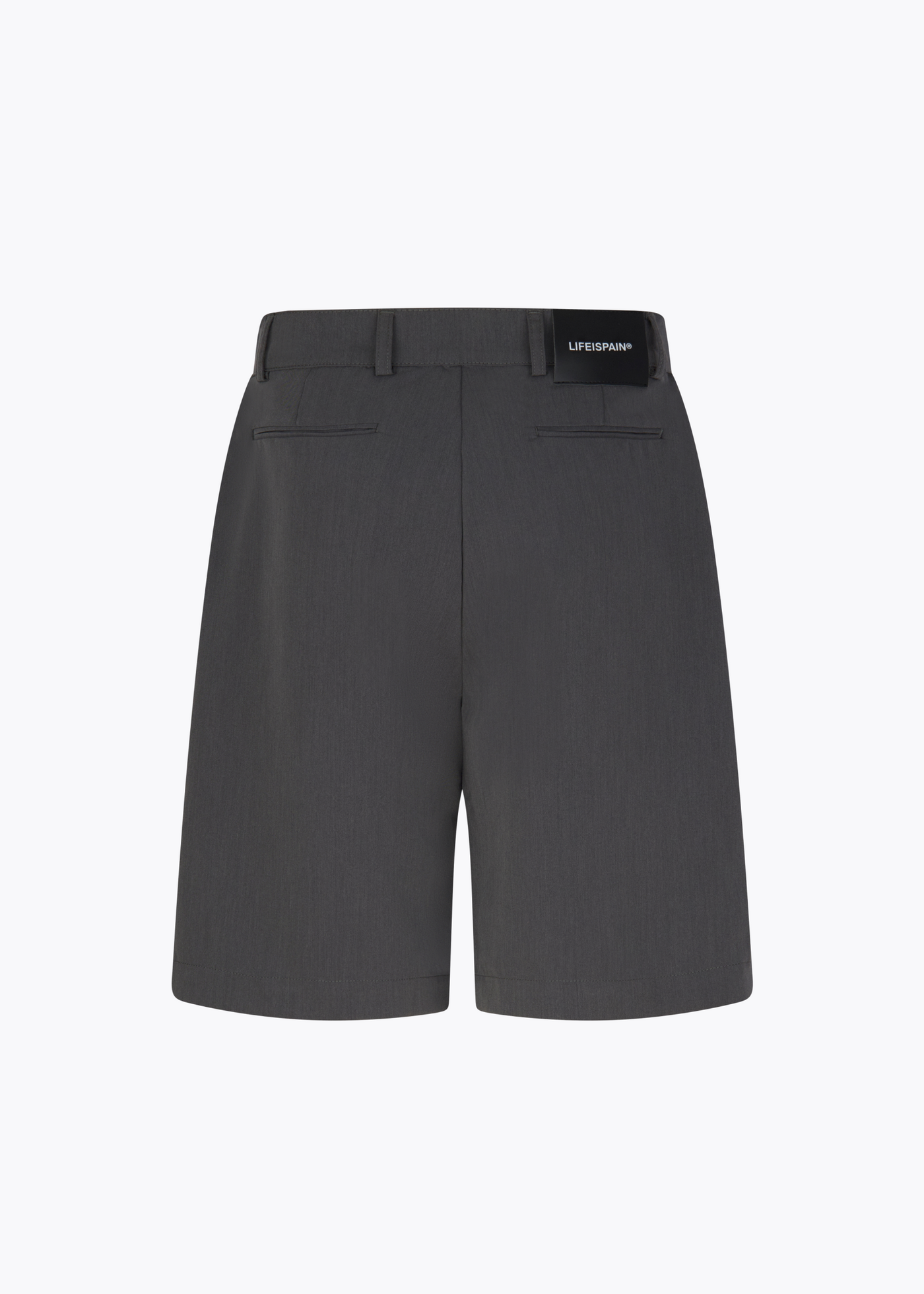 Gray wide suit shorts