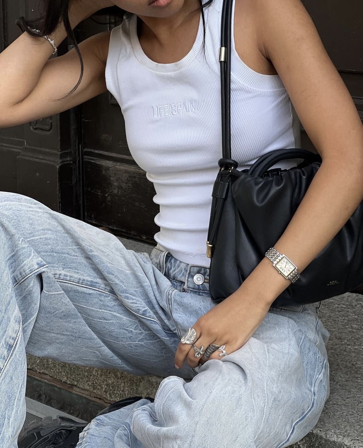 Solar washed baggy jeans – LIFEISPAIN