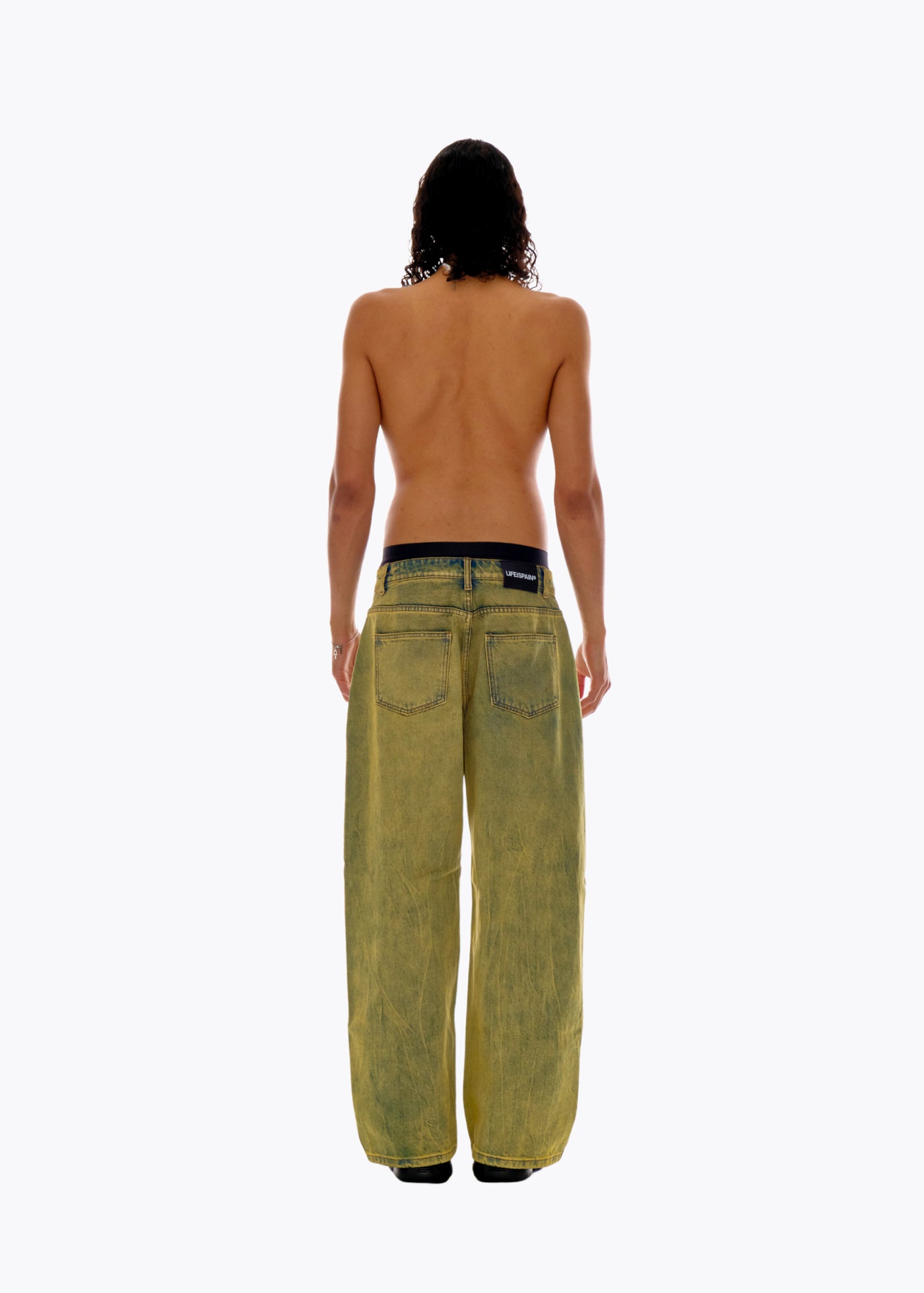 Grounded green quickie jeans