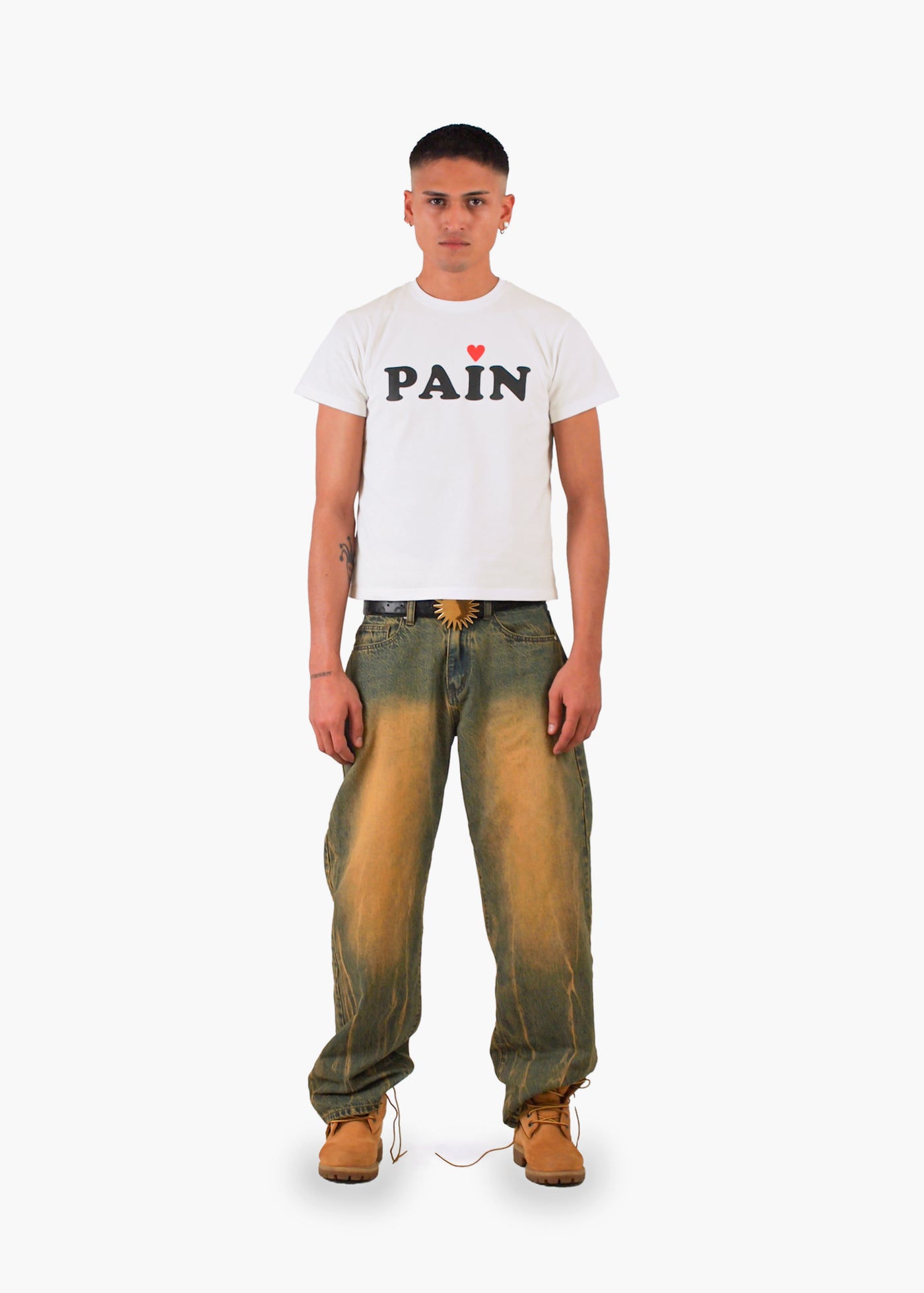 Weißes vintage Pain Shirt