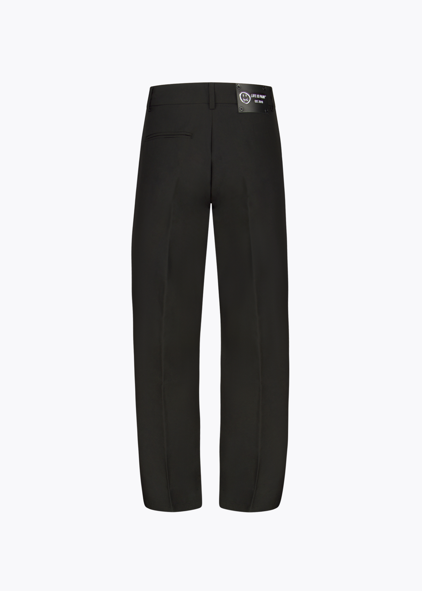 Black fabric pants